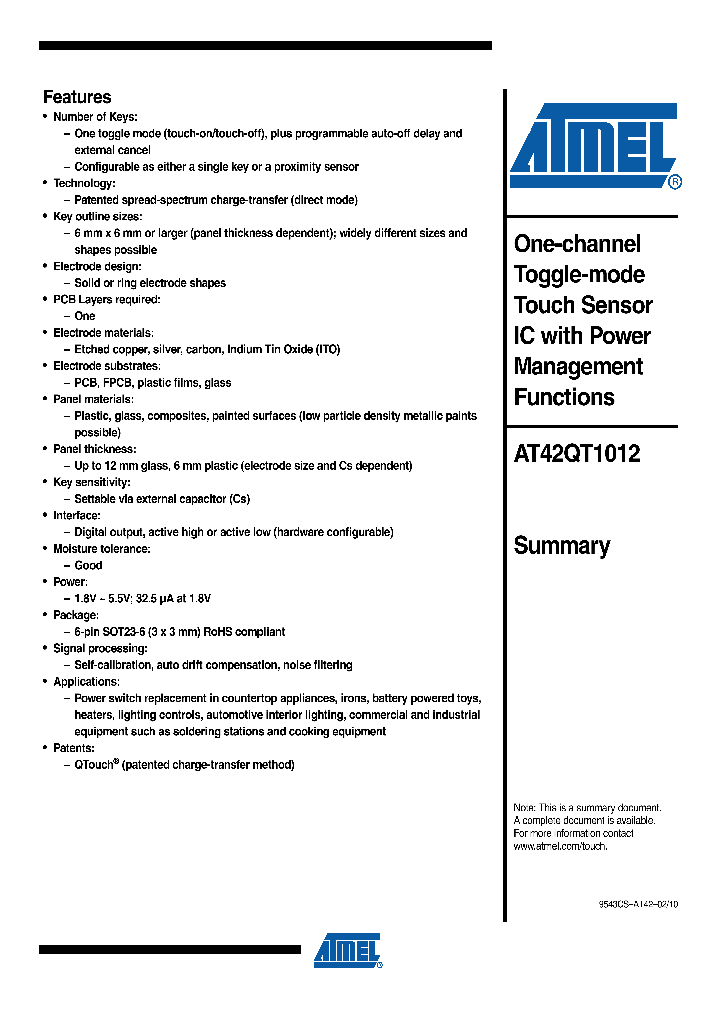 AT42QT1012_4560831.PDF Datasheet