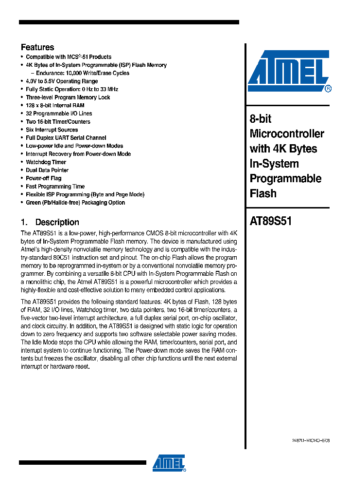 AT89S51-33AU_4293851.PDF Datasheet