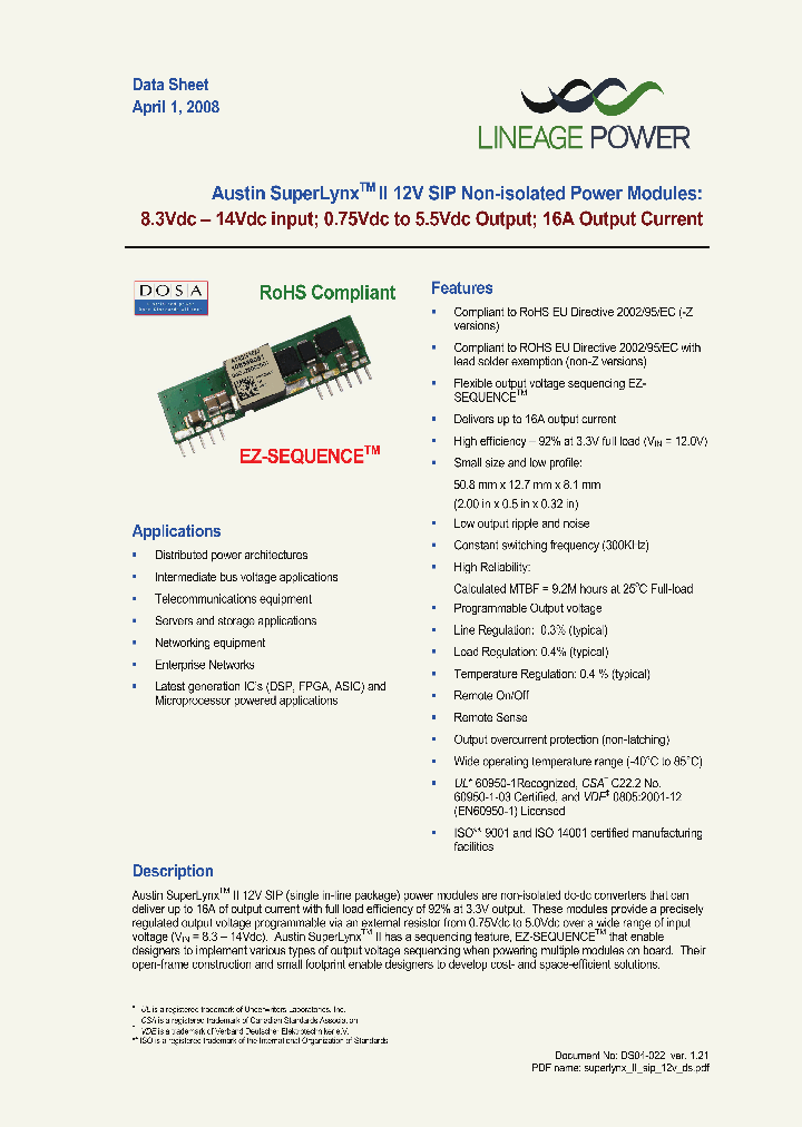 ATA016A0X3_4807673.PDF Datasheet