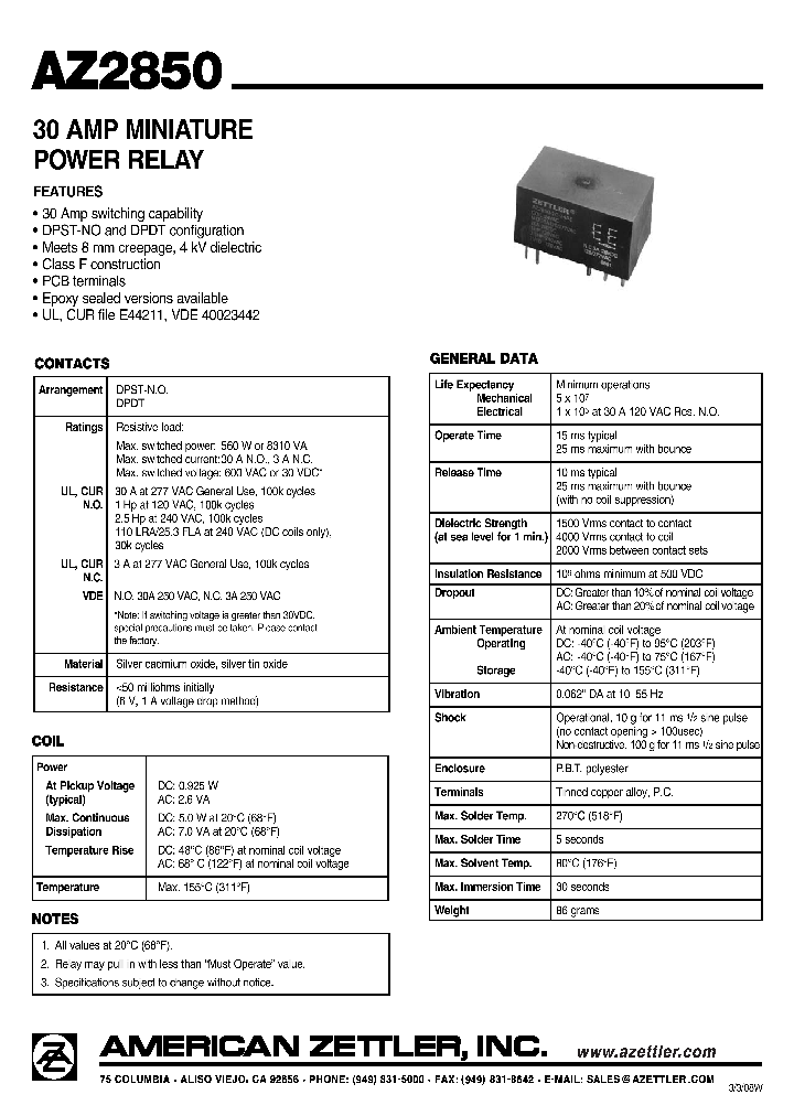 AZ2850_4453344.PDF Datasheet
