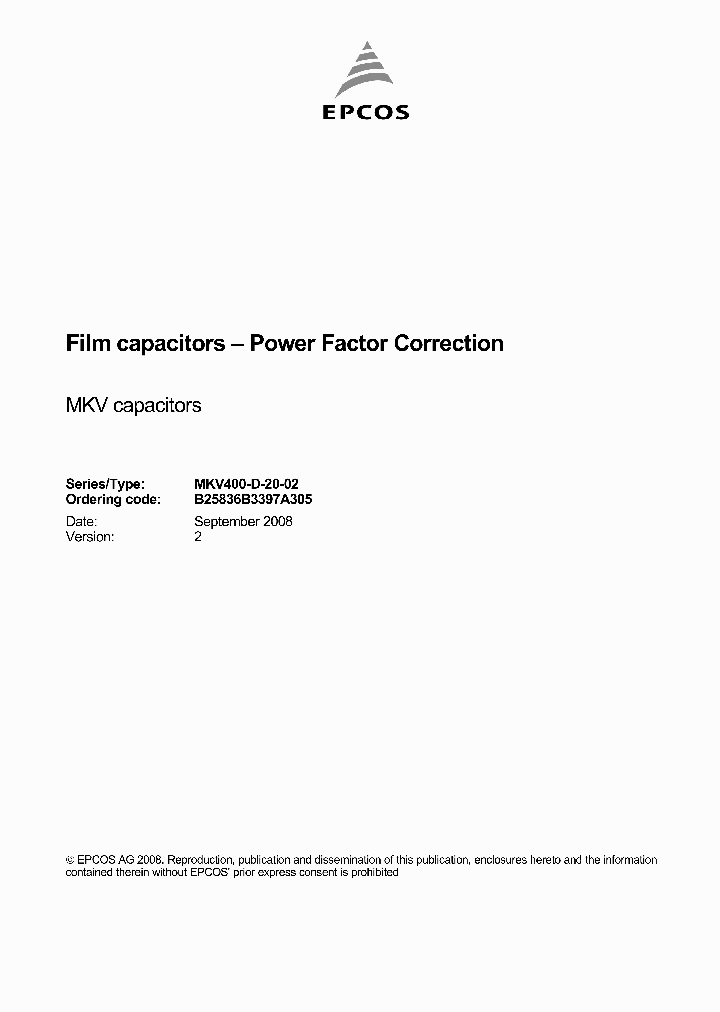 B25836B3397A305_4540016.PDF Datasheet