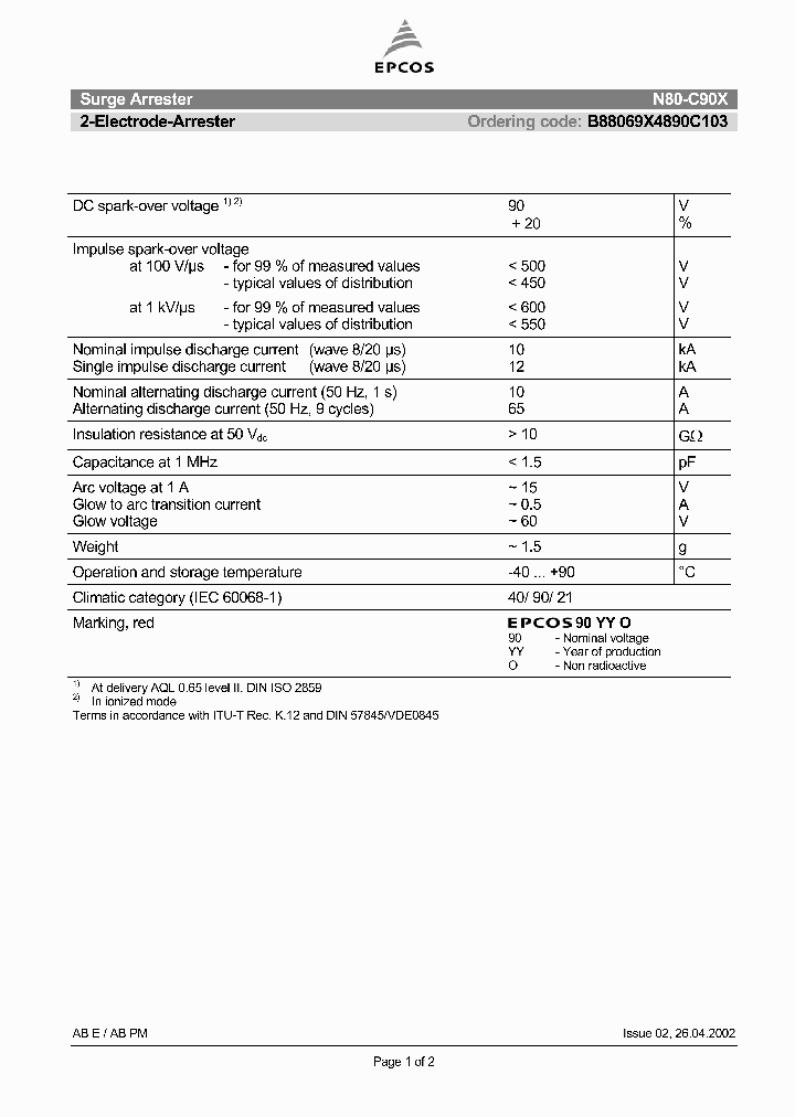 B88069X4890C103_4902826.PDF Datasheet