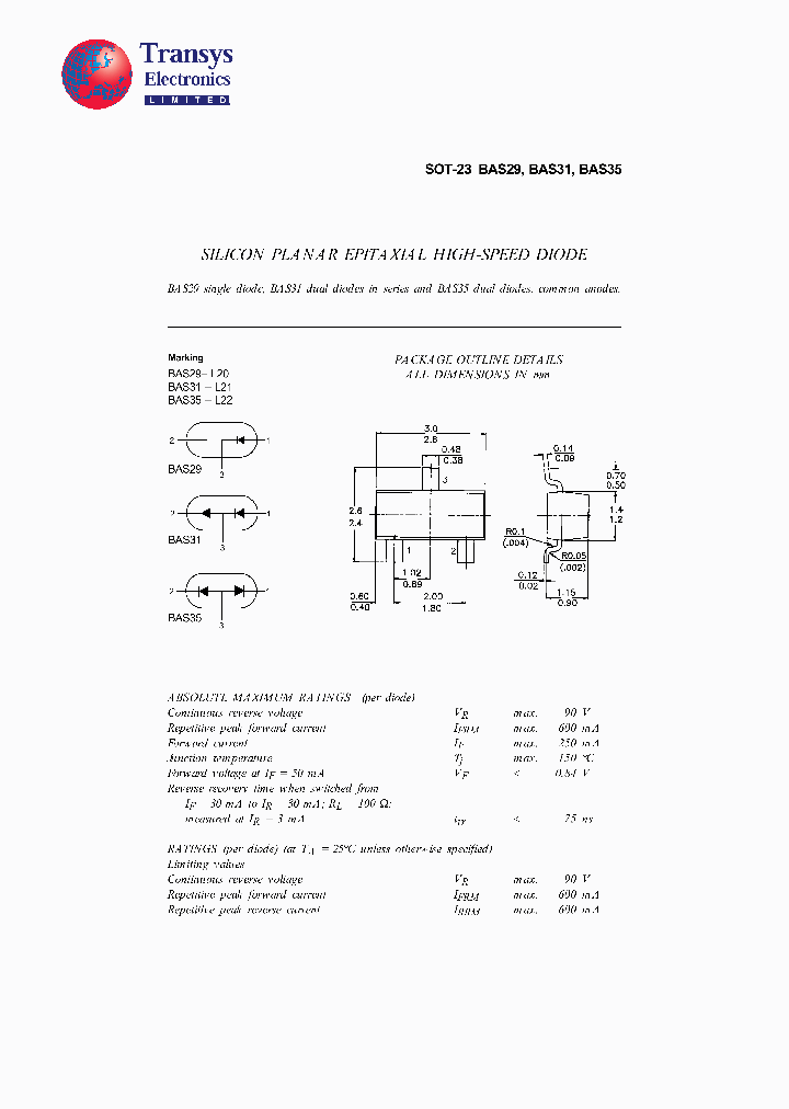 BAS29_4625525.PDF Datasheet