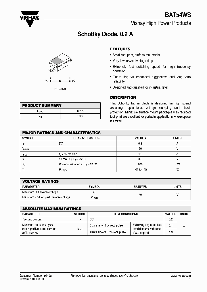 BAT54WS_4417506.PDF Datasheet