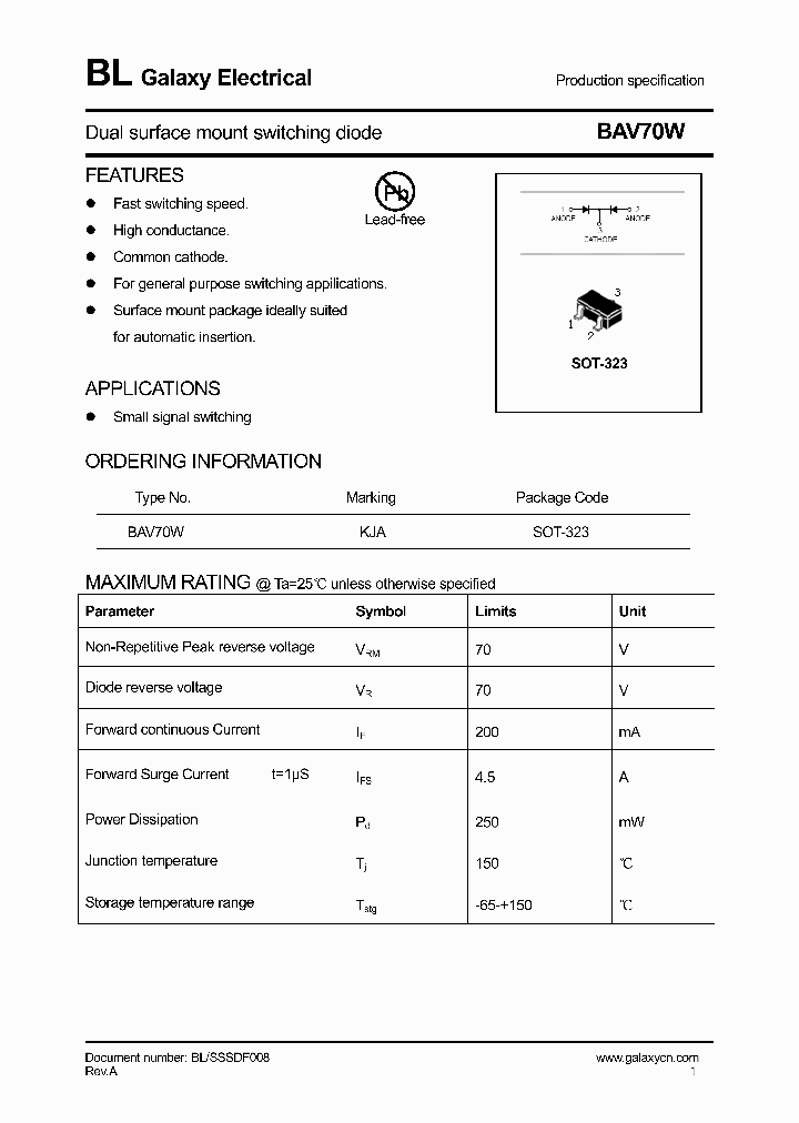 BAV70W_4286270.PDF Datasheet