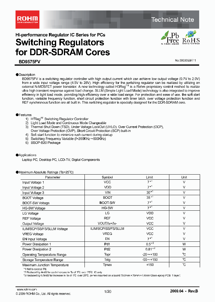 BD9575FV_4646562.PDF Datasheet