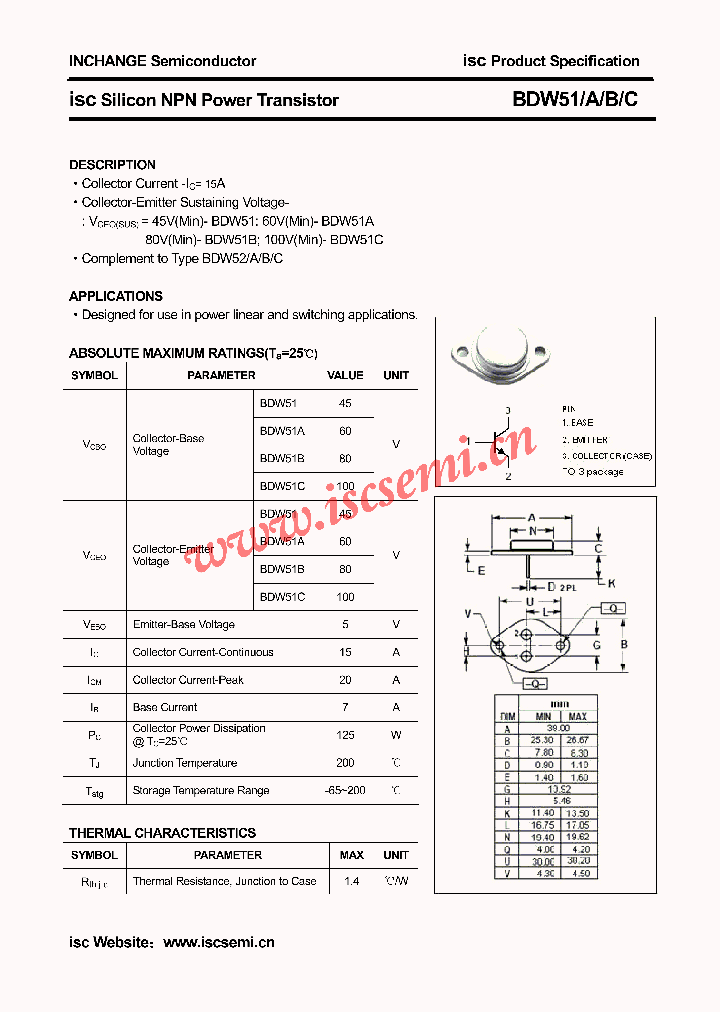 BDW51A_4660785.PDF Datasheet