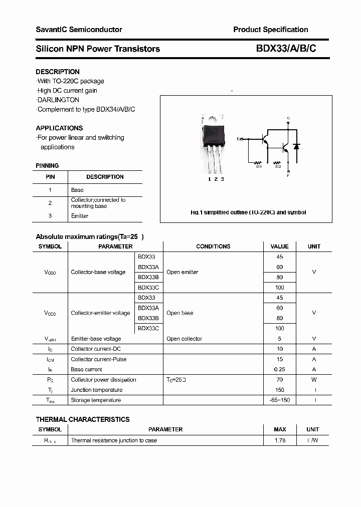 BDX33_4508104.PDF Datasheet