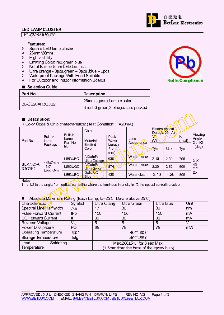 BL-CS26AR3G3B2_4428796.PDF Datasheet