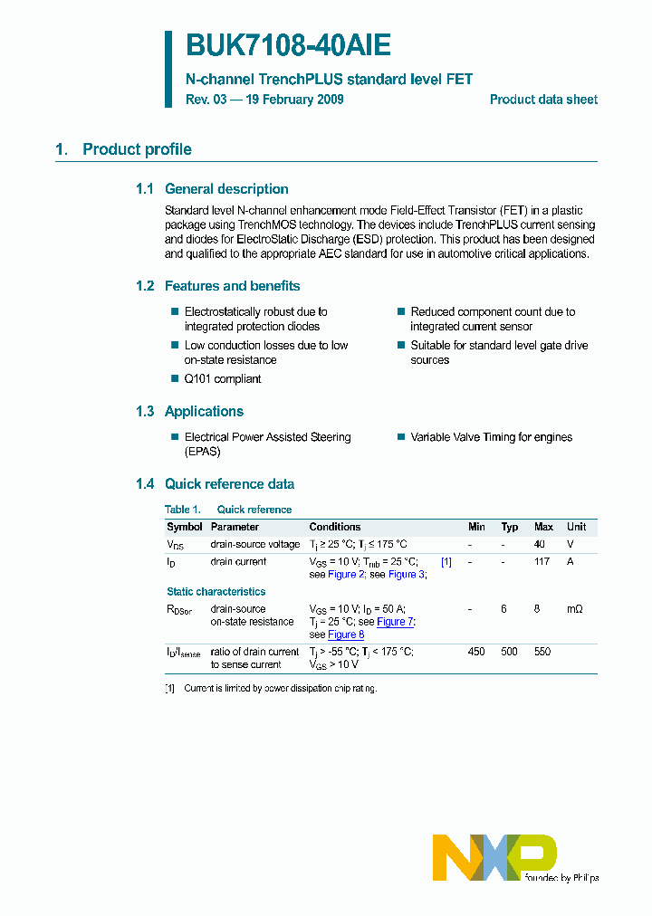 BUK7108-40AIE_4668431.PDF Datasheet