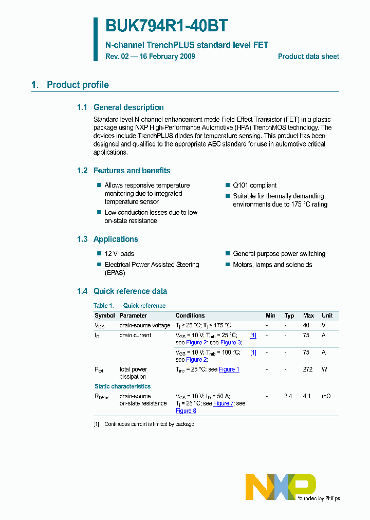 BUK794R1-40BT_4578916.PDF Datasheet