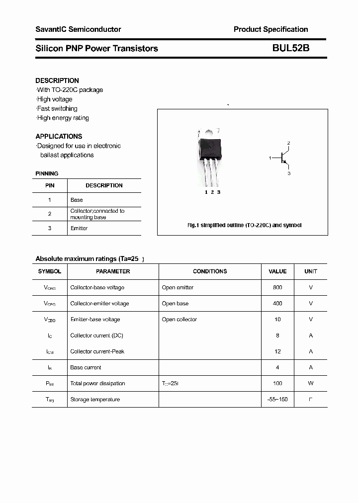 BUL52B_4896497.PDF Datasheet