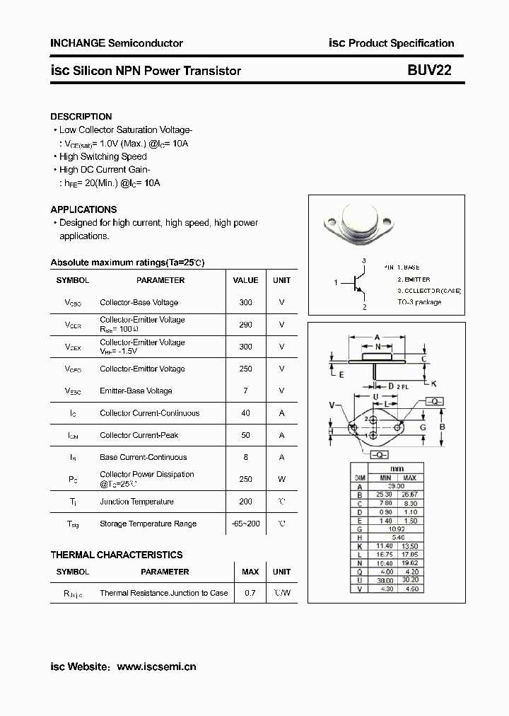 BUV22_4398771.PDF Datasheet