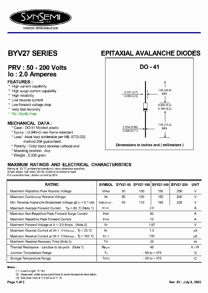 BYV27-100_4446458.PDF Datasheet