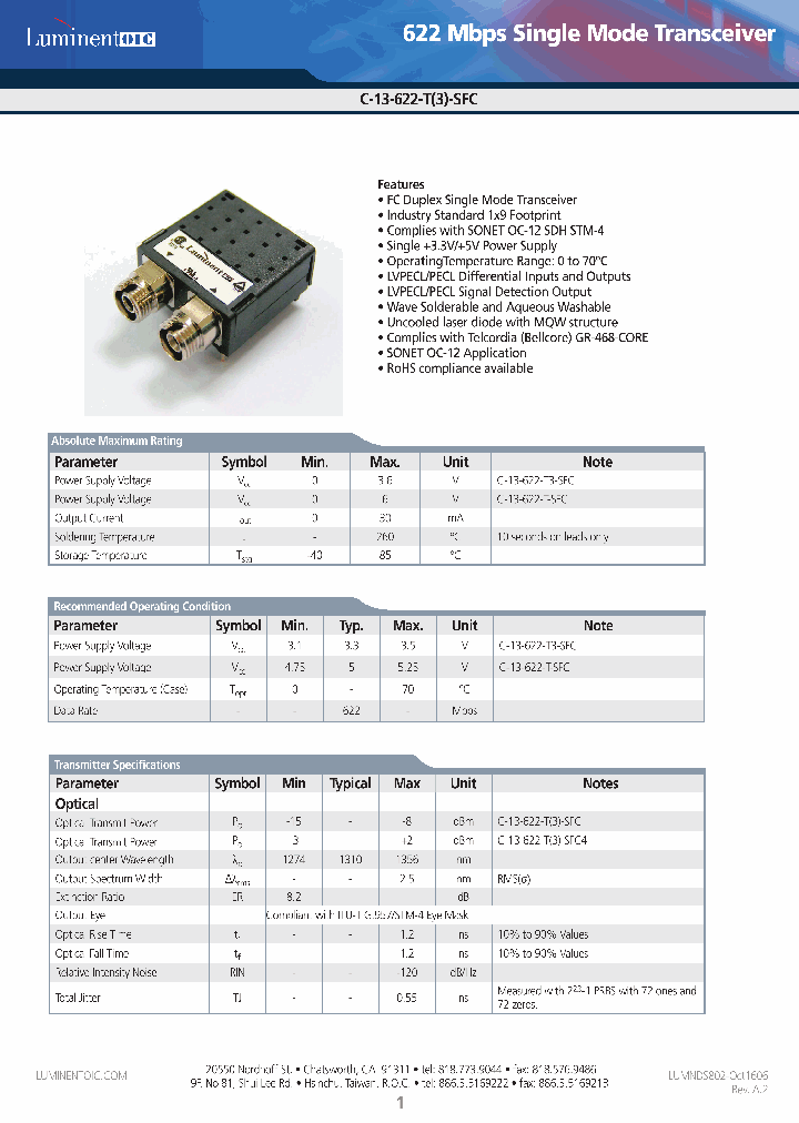 C-13-622-T-SFC4-G5_4616945.PDF Datasheet
