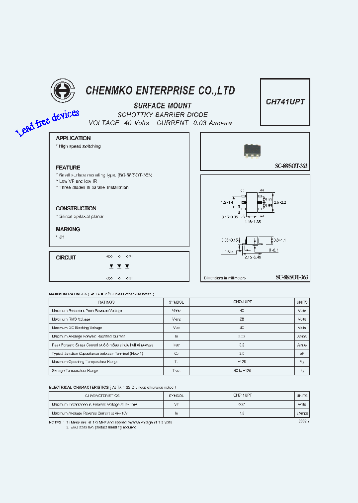 CH741UPT_4687108.PDF Datasheet
