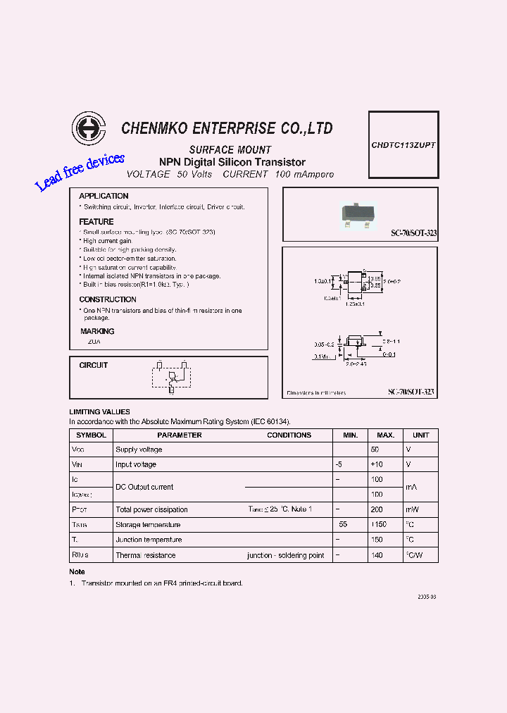 CHDTC113ZUPT_4687145.PDF Datasheet