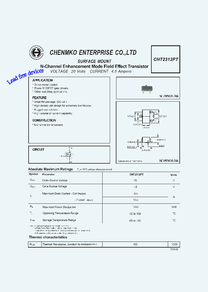 CHT2312PT_4681415.PDF Datasheet