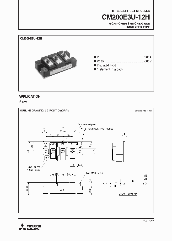 CM200E3U-12H09_4883975.PDF Datasheet