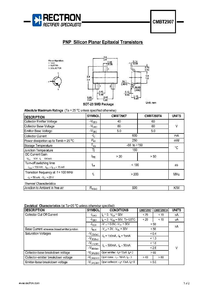 CMBT2907_4587576.PDF Datasheet