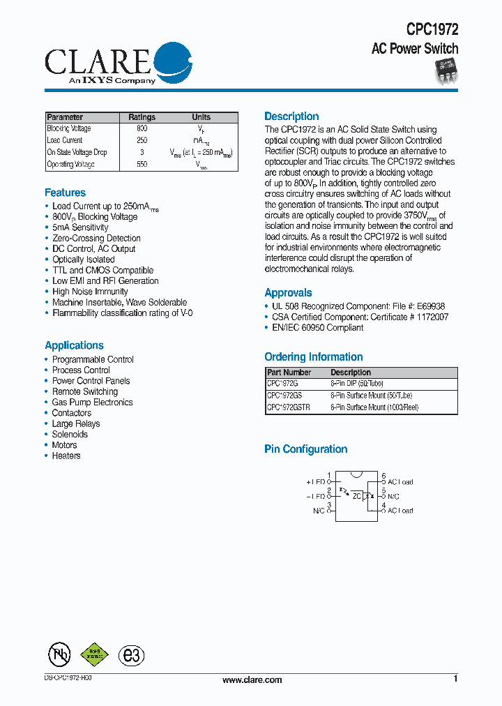 CPC1972GSTR_4510775.PDF Datasheet