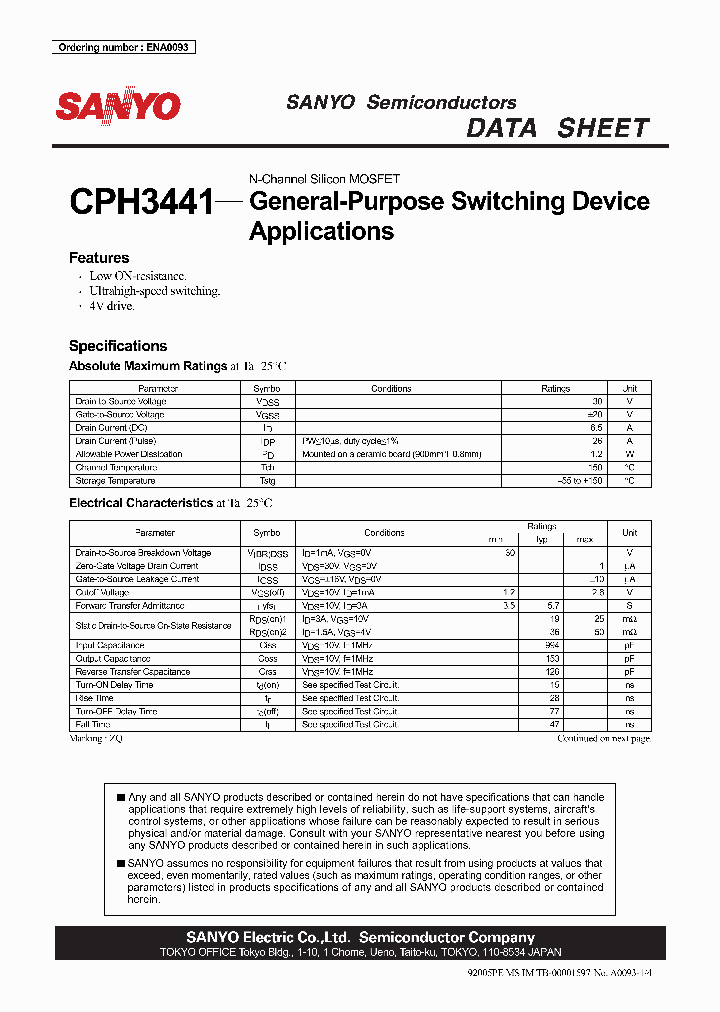 CPH3441_4330413.PDF Datasheet
