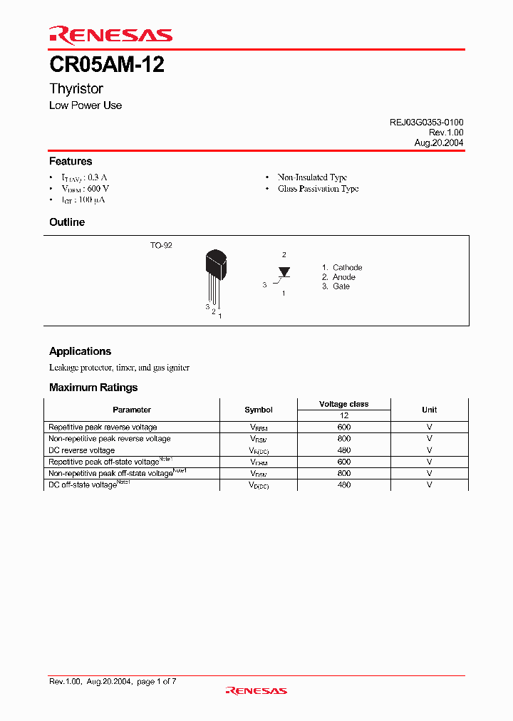 CR05AM-12-TB_4340500.PDF Datasheet