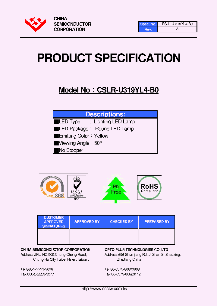 CSLR-U319YL4-B0_4453446.PDF Datasheet