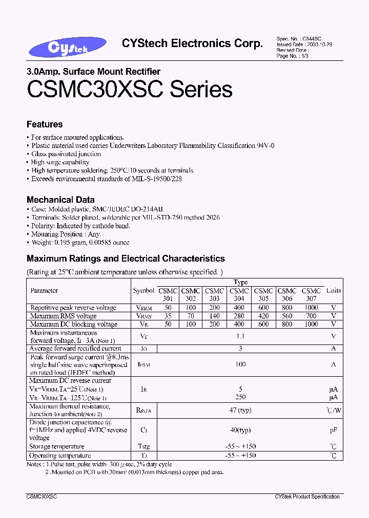 CSMC301_4668369.PDF Datasheet
