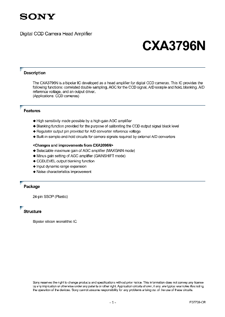 CXA3796N_4469884.PDF Datasheet