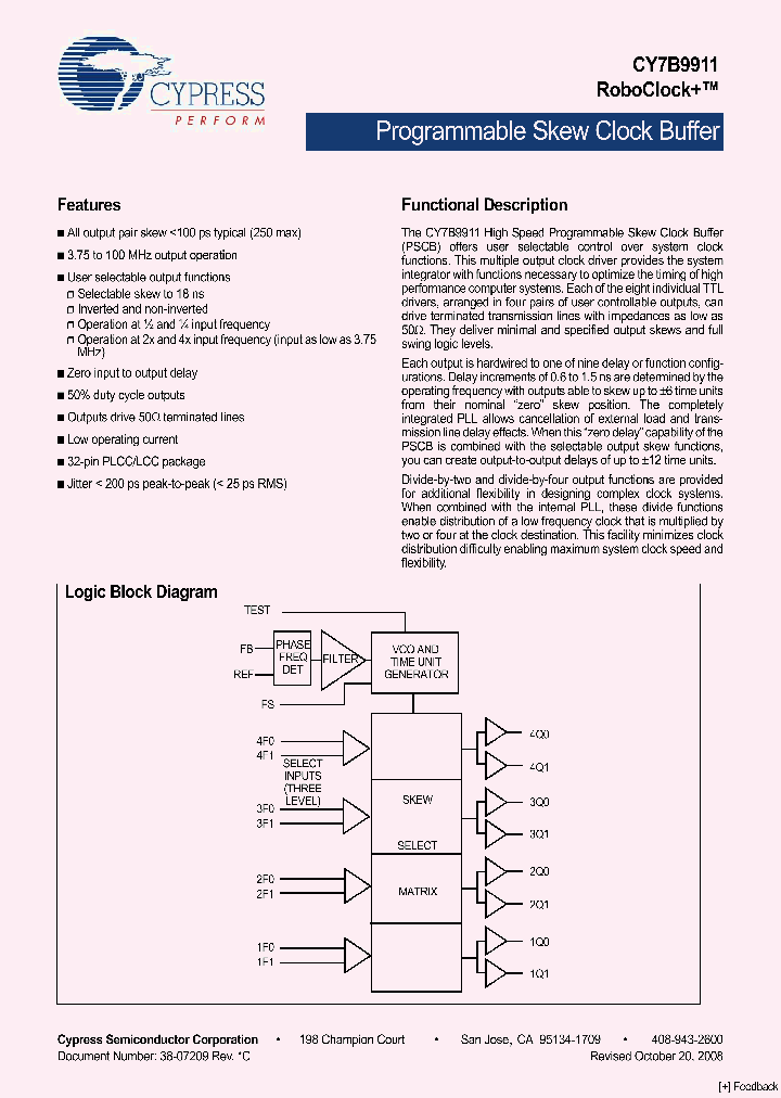 CY7B991108_4824607.PDF Datasheet