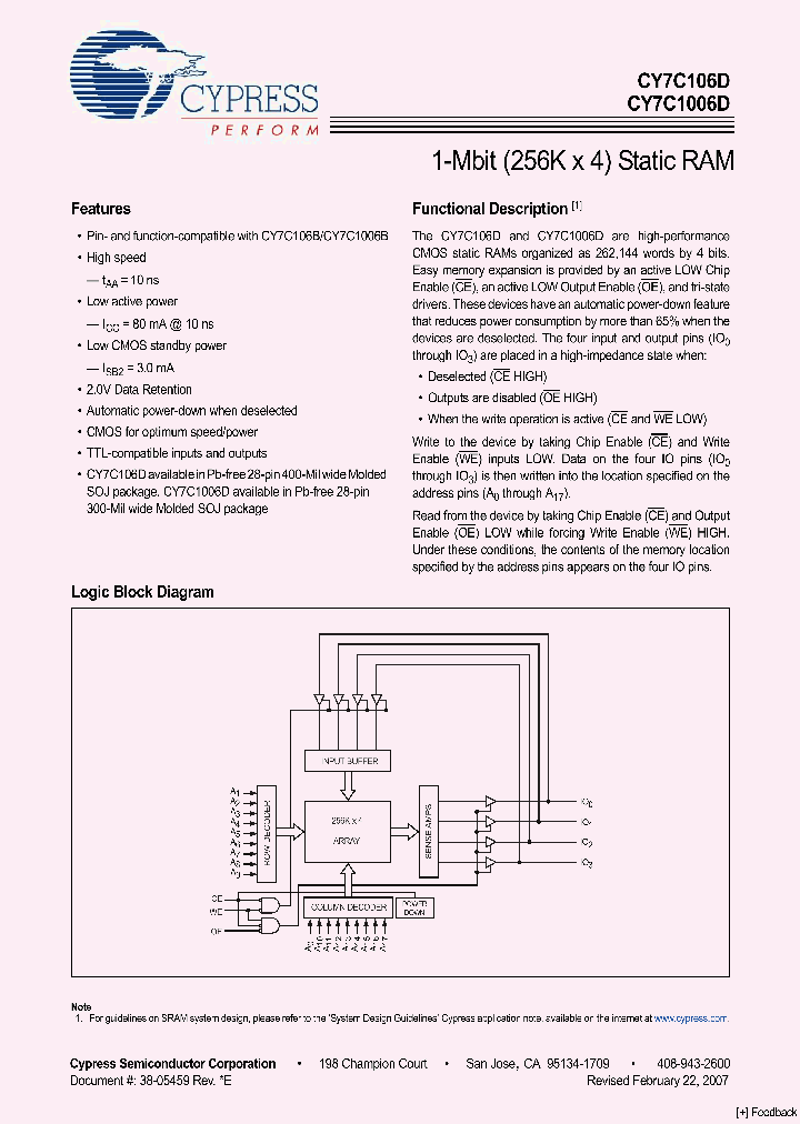 CY7C1006D_4177207.PDF Datasheet