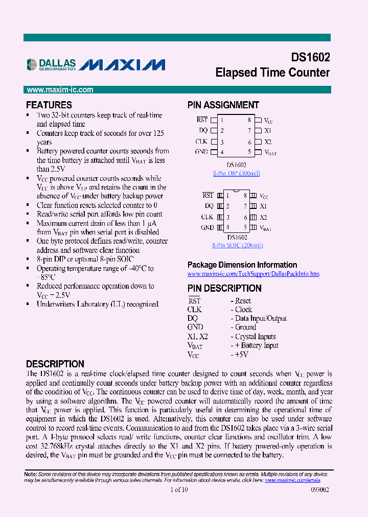 DS1602_4353981.PDF Datasheet