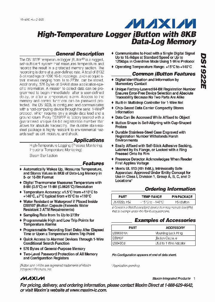 DS1922E-F5_4506556.PDF Datasheet
