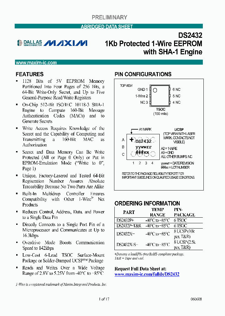 DS2432_4717284.PDF Datasheet