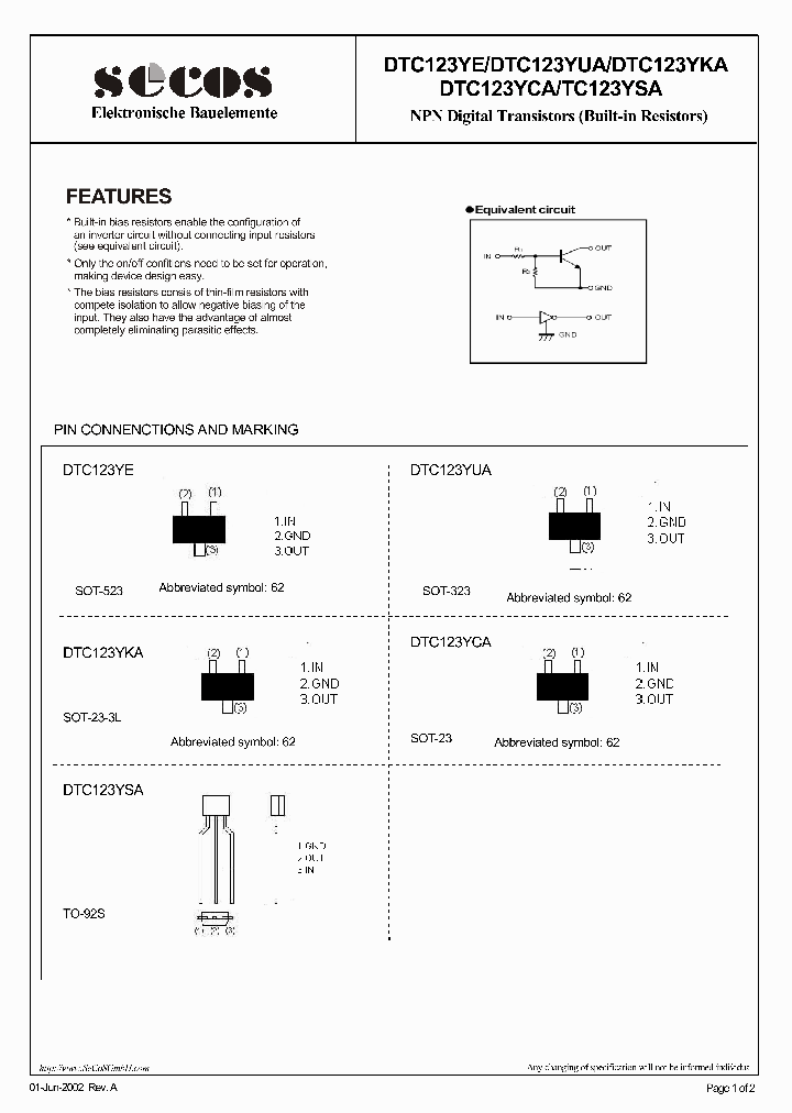 DTC123YCA_4608266.PDF Datasheet