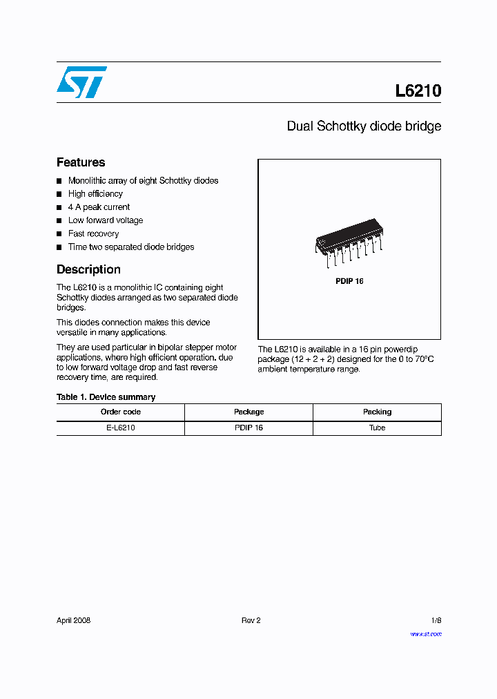 E-L6210_4220159.PDF Datasheet