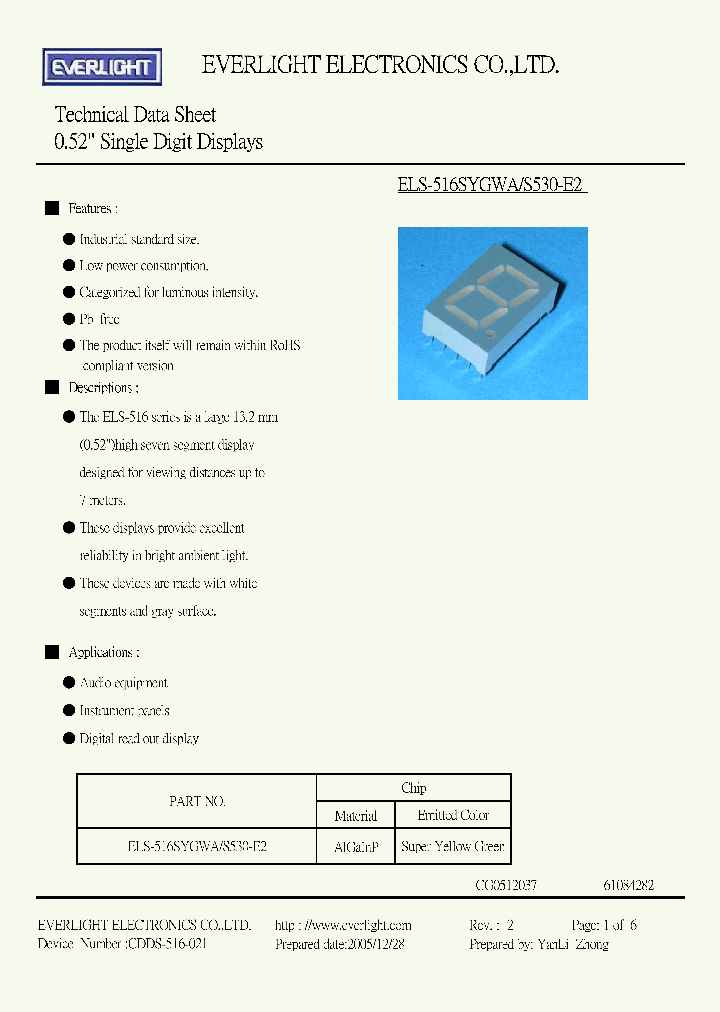 ELS-516SYGWA_4196121.PDF Datasheet