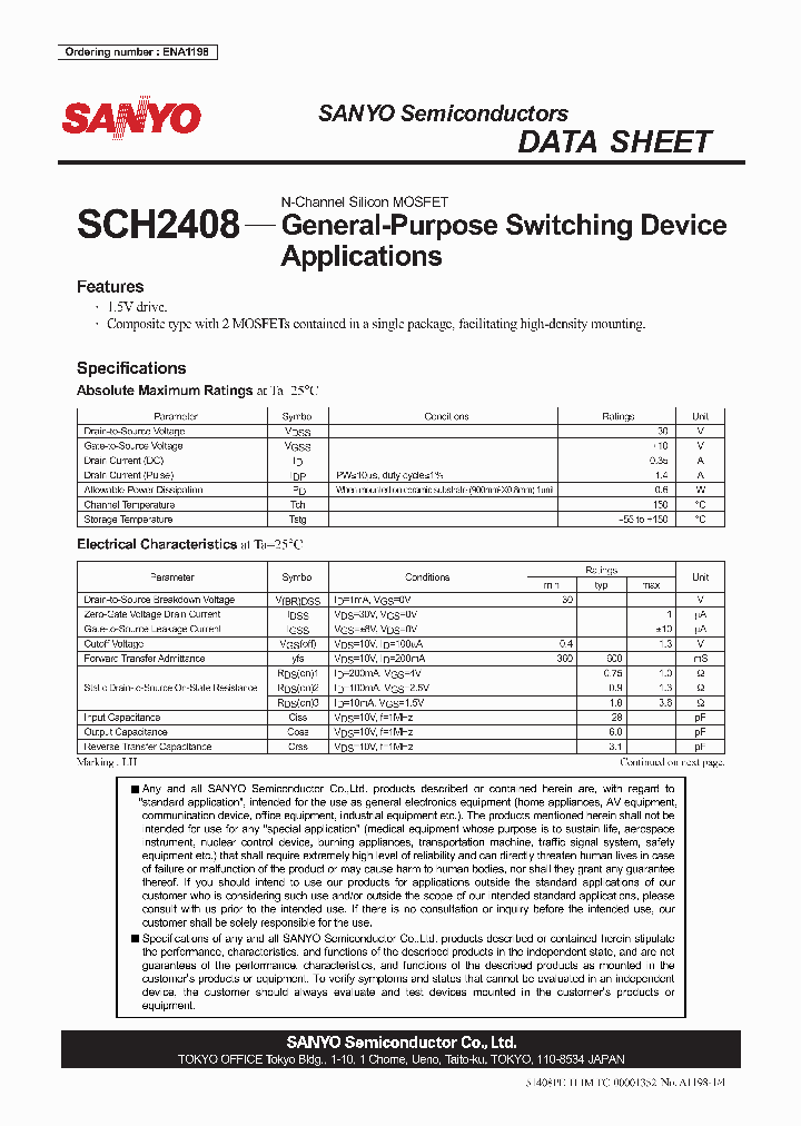 ENA1198_4786557.PDF Datasheet