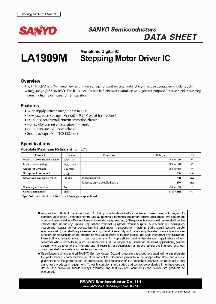 ENA1338_4787875.PDF Datasheet