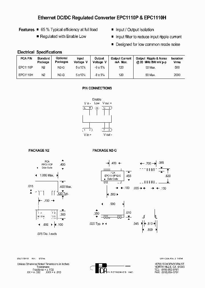 EPC1110H_4701560.PDF Datasheet