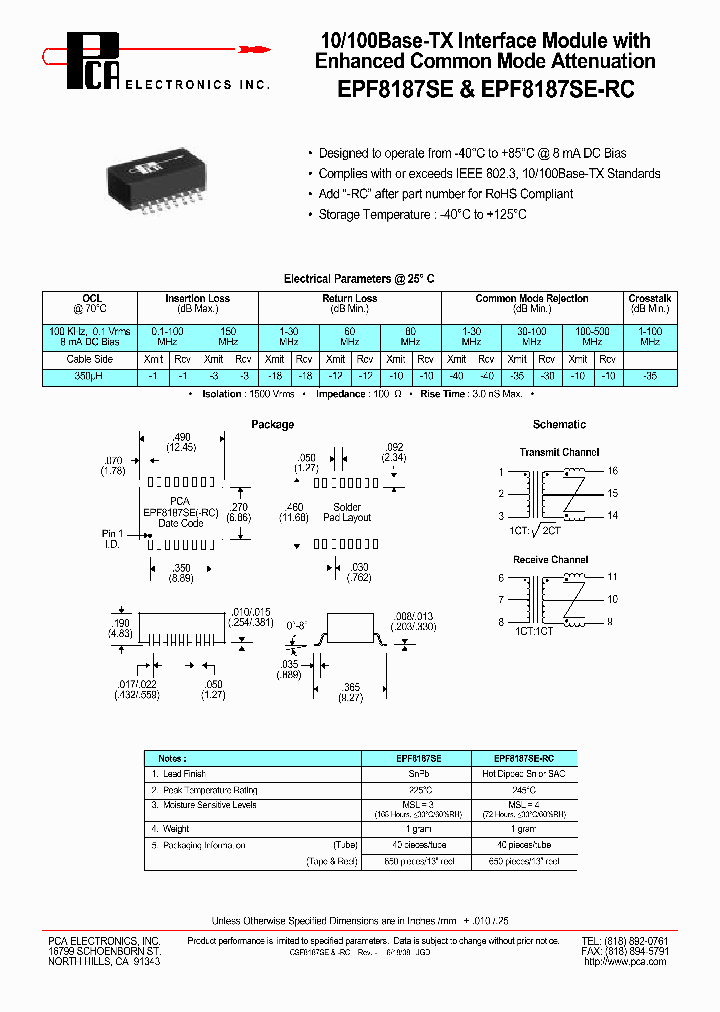 EPF8187SE-RC_4529362.PDF Datasheet