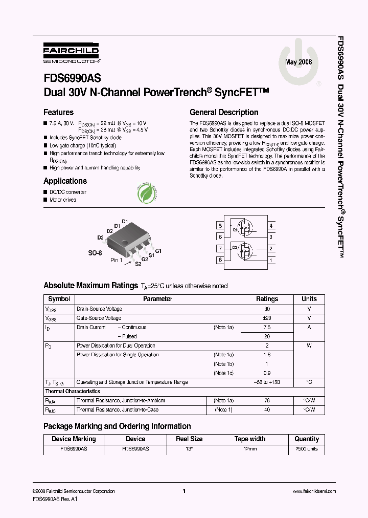 FDS6990AS_4338550.PDF Datasheet