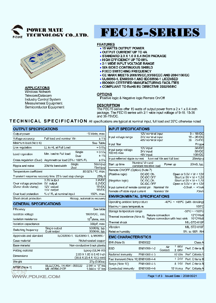 FEC15-12S12_4861776.PDF Datasheet