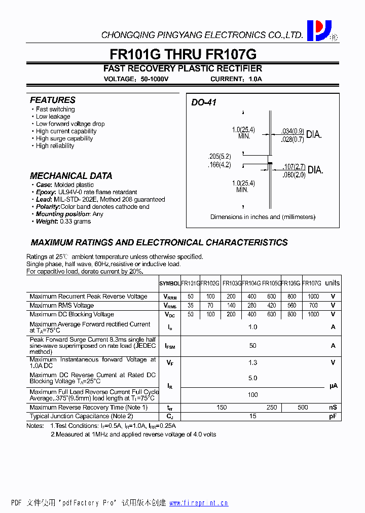 FR107G_4762801.PDF Datasheet