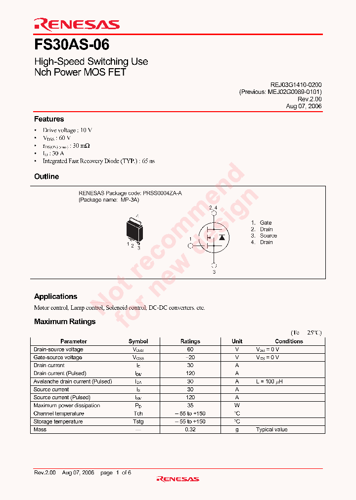 FS30AS-06_4915390.PDF Datasheet
