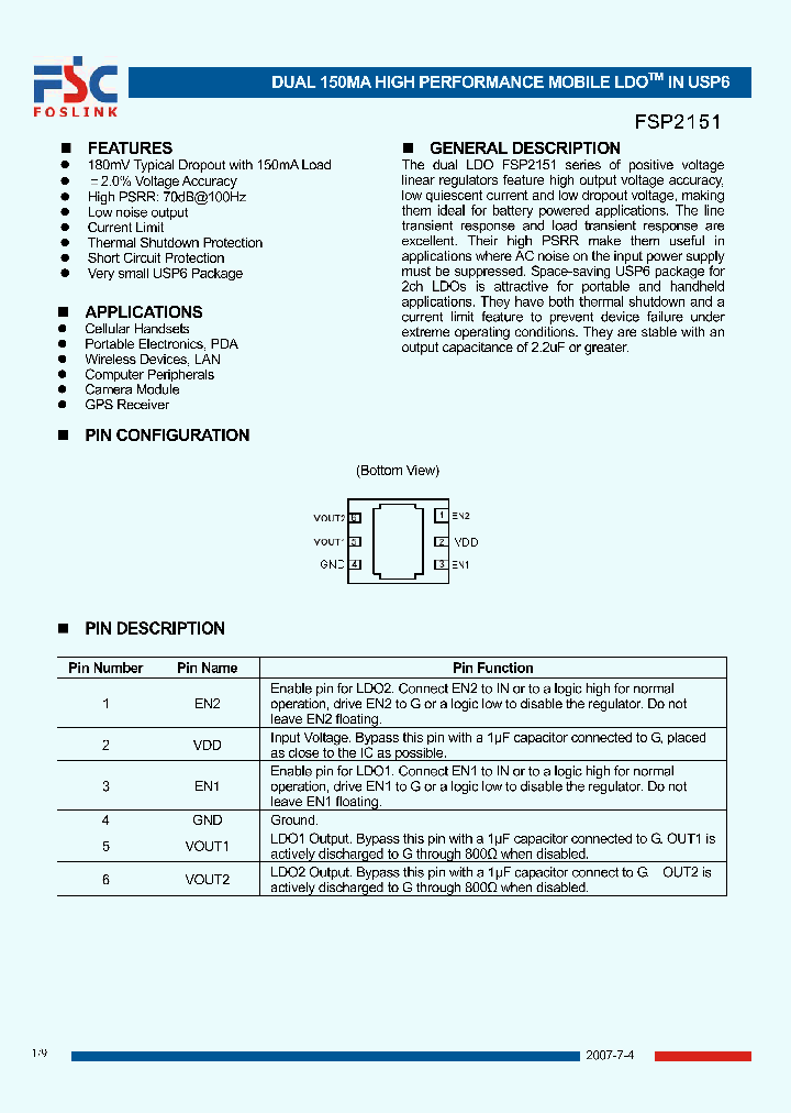 FSP2151_4510677.PDF Datasheet