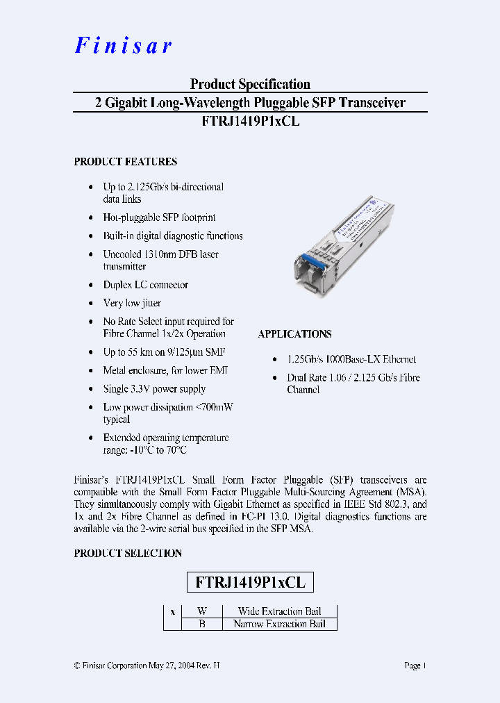 FTRJ1419P1BCL_4506372.PDF Datasheet