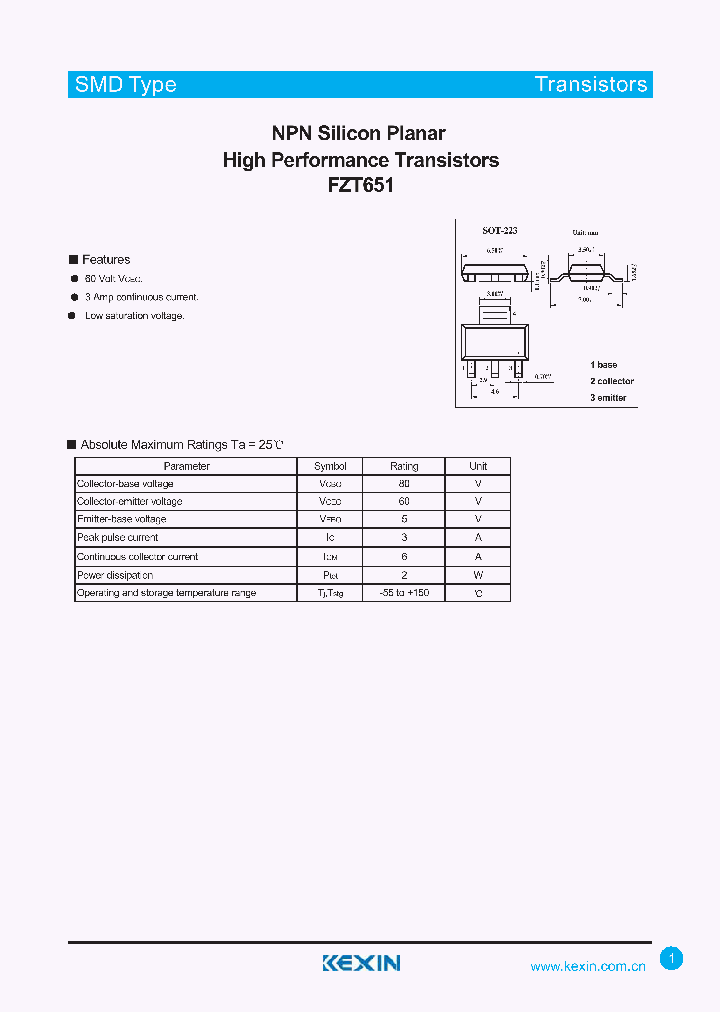 FZT651_4370977.PDF Datasheet