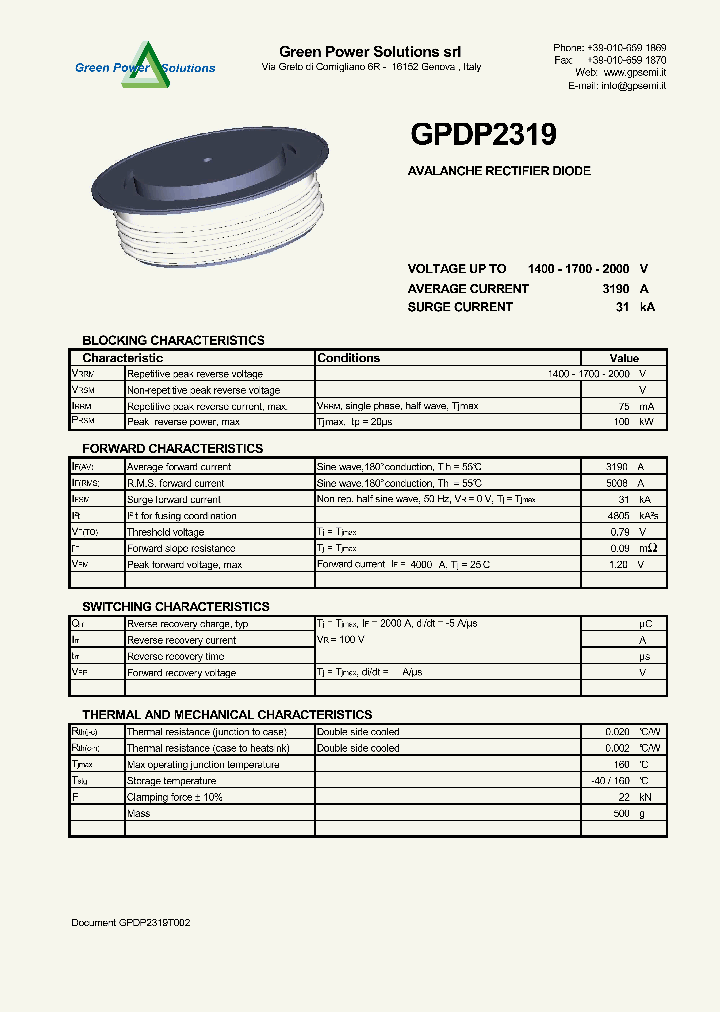 GPDP2319_4392335.PDF Datasheet